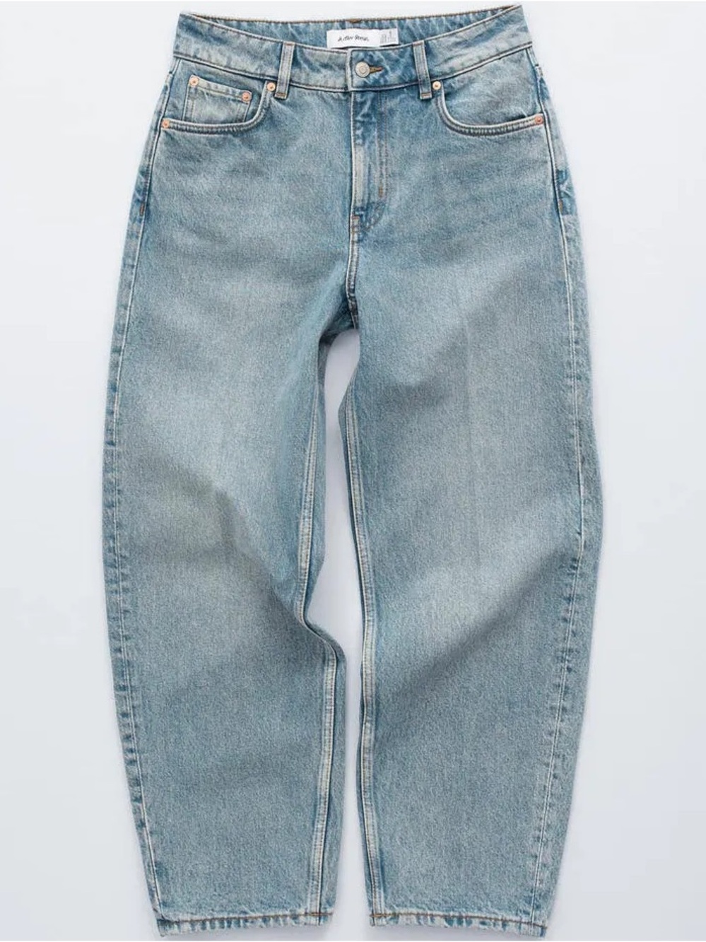 & Other Stories Stockholm Atelier Barrel Leg Jeans Light Wash US 28 EUC